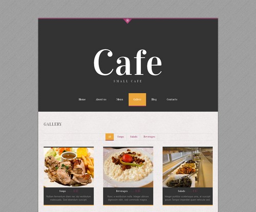 Cafe Restaurant Website Template