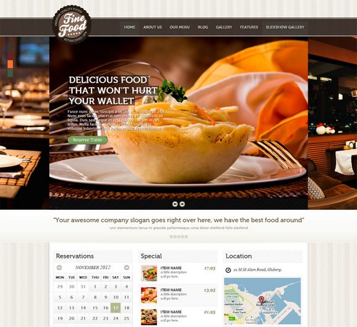 Fine Food HTML5 Theme