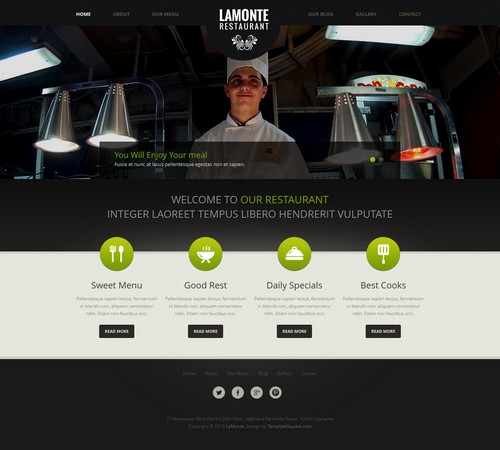 Lamonte Restaurant HTML Template