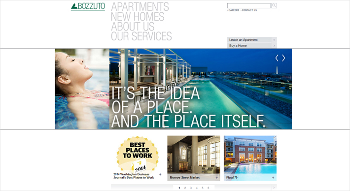 29 thiết kế website bất động sản ấn tượng Bozzuto
