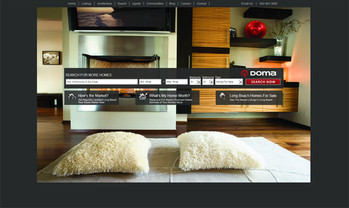 29 thiết kế website bất động sản ấn tượng Doma Properties