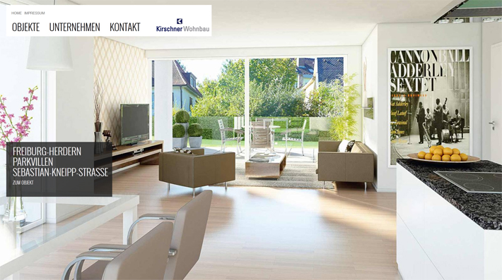 29 thiết kế website bất động sản ấn tượng Kirschner Wognbau