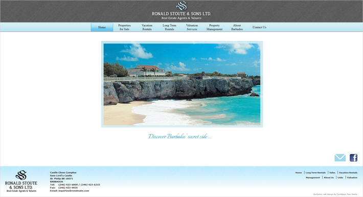 29 thiết kế website bất động sản ấn tượng Ronald Stoute Real Estate