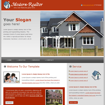 Free download 10 mẫu website bất động sản cực chất Modern Realtor