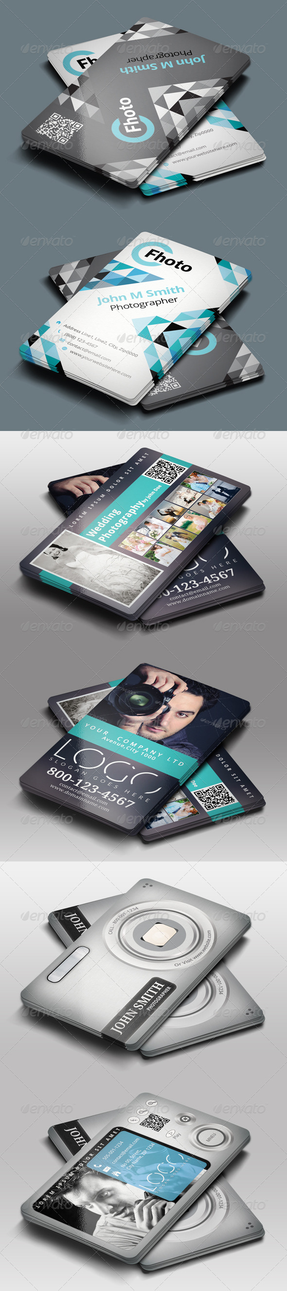3in1 Photography Business Cards Bundle