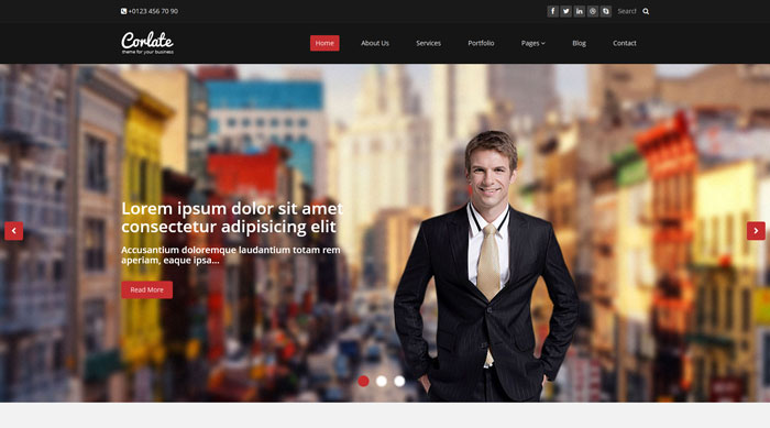 Corlate Free Bootstrap 3 Template