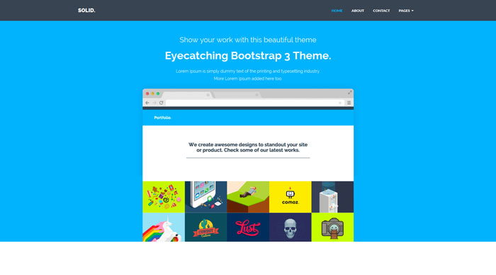 Solid Free Bootstrap 3 Template