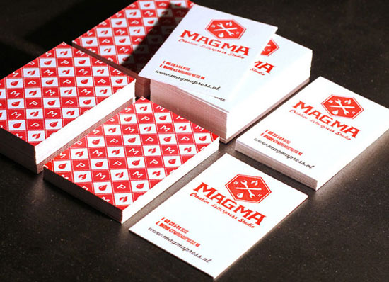 Rực rỡ sắc màu với 35+ thiết kế business card Magma Press Full Color Business Card