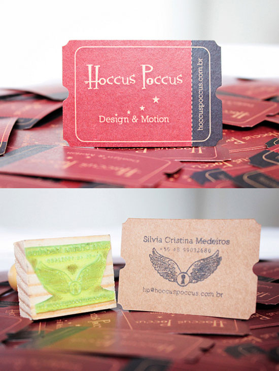 Rực rỡ sắc màu với 35+ thiết kế business card Hoccus Poccus Full Color Business Card