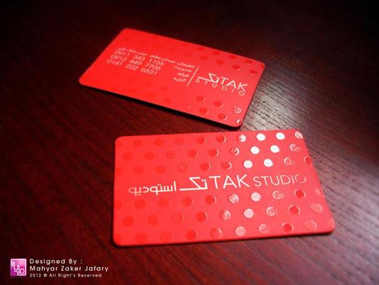 Rực rỡ sắc màu với 35+ thiết kế business card Tak Studio Full Color Business Card