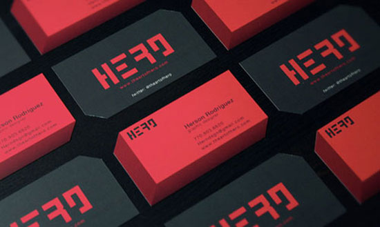 Rực rỡ sắc màu với 35+ thiết kế business card Hero Full Color Business Card