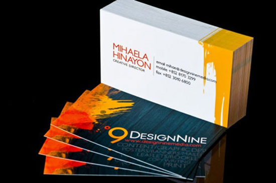 Rực rỡ sắc màu với 35+ thiết kế business card DesignNine Media Limited Full Color Business Card