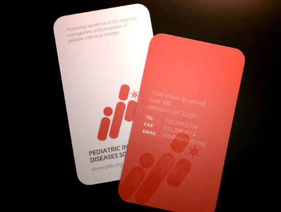 Rực rỡ sắc màu với 35+ thiết kế business card Pediatric Infectious Diseases Society Full Color Business Card