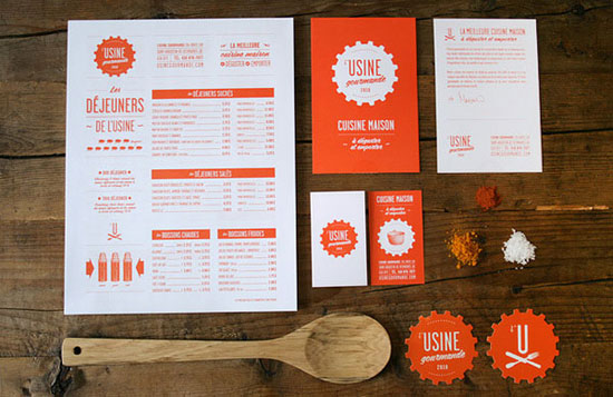 Rực rỡ sắc màu với 35+ thiết kế business card l’Usine Gourmande Full Color Business Card