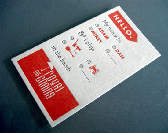 Rực rỡ sắc màu với 35+ thiết kế business card The Royal Chains Full Color Business Card