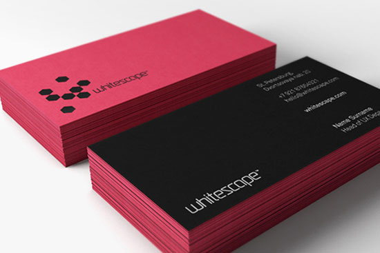 Rực rỡ sắc màu với 35+ thiết kế business card Whitescape Full Color Business Card