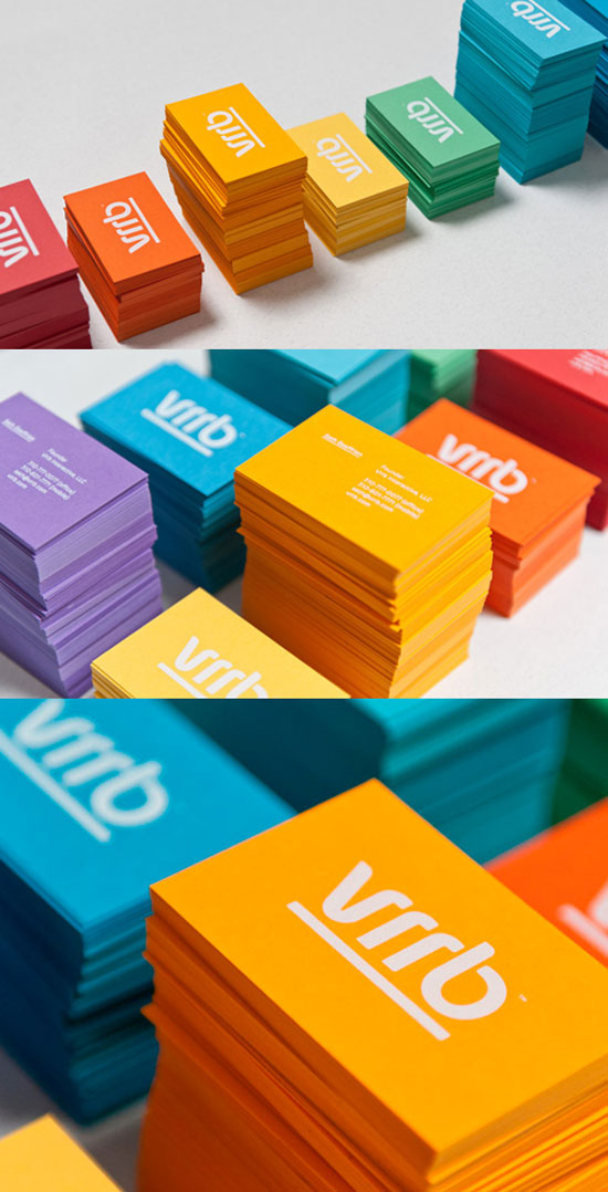Rực rỡ sắc màu với 35+ thiết kế business card Vrrb Full Color Business Card