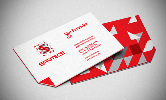 Rực rỡ sắc màu với 35+ thiết kế business card Spritecs Corporate Identity Full Color Business Card