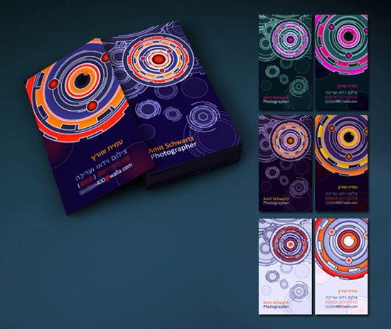 Rực rỡ sắc màu với 35+ thiết kế business card photographer Full Color Business Card