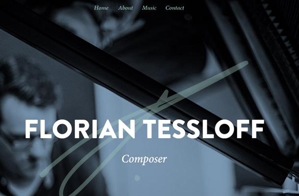 florian tessloff music composer website homepage