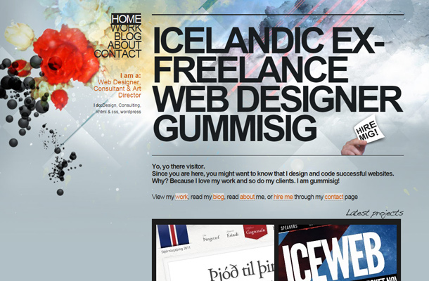 gummisig website agency design layout