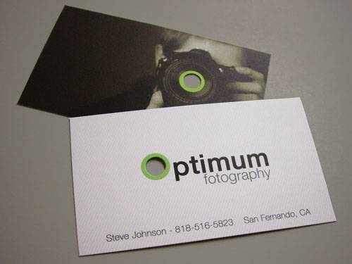 Optimum Photography Business Cards