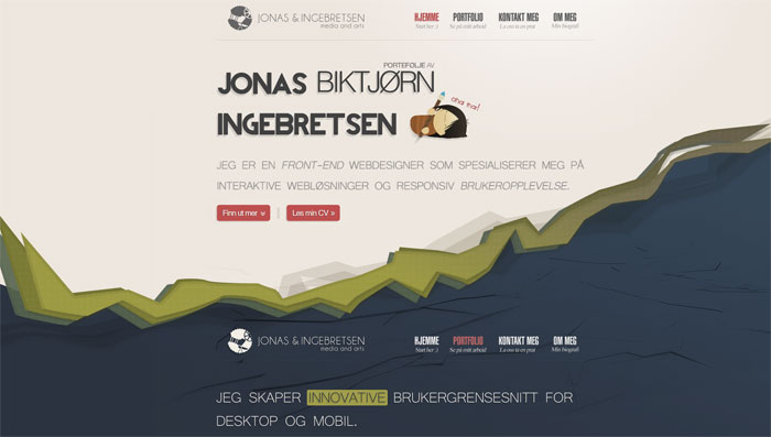jonasingebretsen.com modern site design
