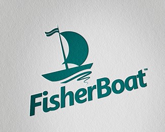 Fisher Boat Logo Design