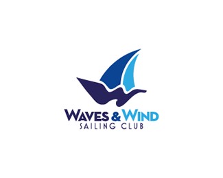 Waves and Wind Logo