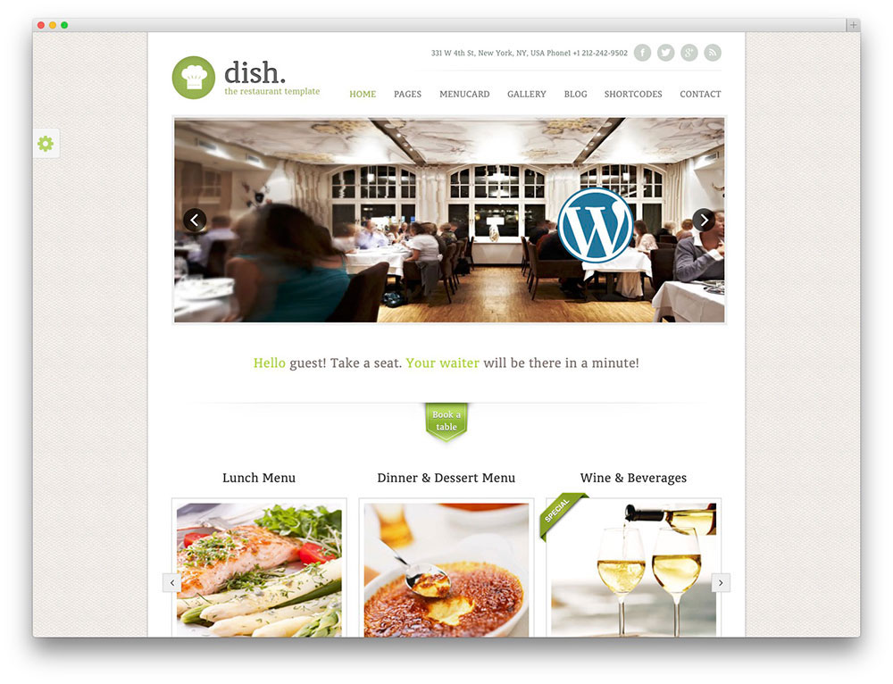 dish WordPress theme