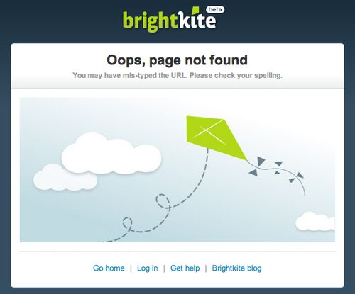 BrightKite 404