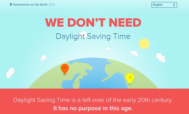 we dont need daylight savings time header