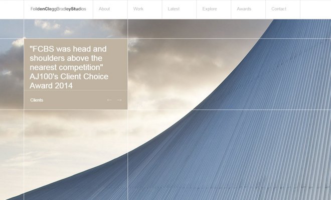 26 website đẹp mắt của các hãng kiến trúc fcb feilden clegg bradley studios website layout