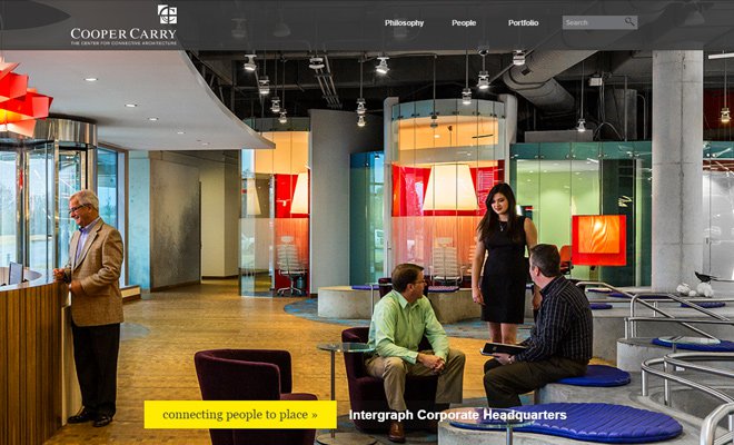 26 website đẹp mắt của các hãng kiến trúc cooper carry national architecture firm design