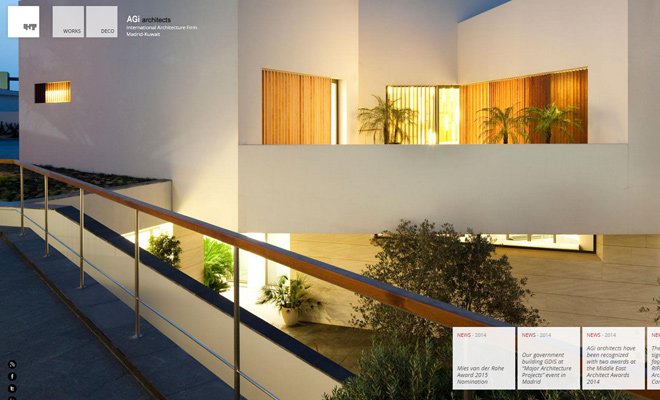 26 website đẹp mắt của các hãng kiến trúc international architecture firm agi architects