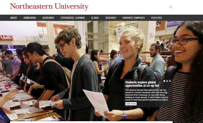 northeastern university college website