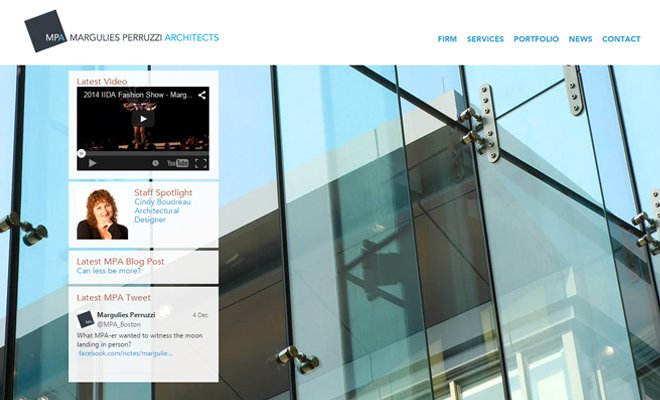 26 website đẹp mắt của các hãng kiến trúc margulies parruzzi architecture firm web design