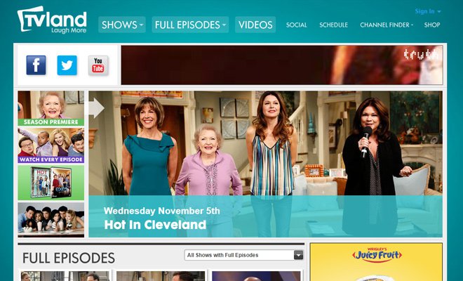 tv land classics television channel website
