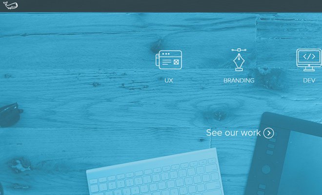 underbelly creative agency website layout