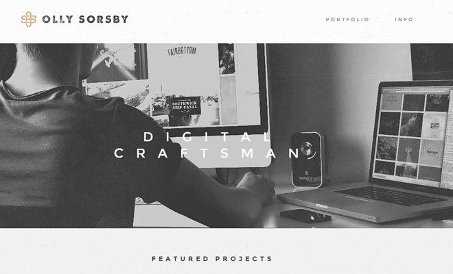 olly sorsby design portfolio website