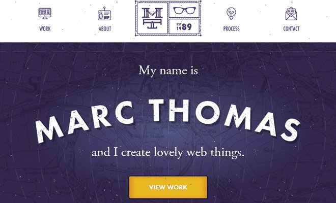 Tràn đầy cảm hứng với 34 thiết kế web Portfolio marc thomas freelance portfolio layout responsive