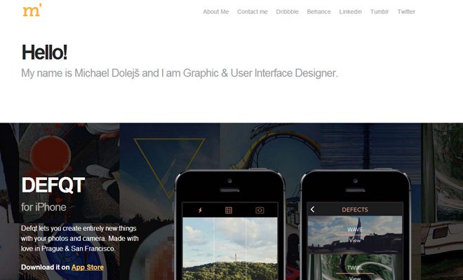 michael dolejs portfolio s caron responsive design