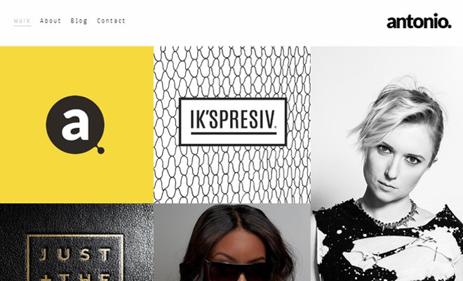 Tràn đầy cảm hứng với 34 thiết kế web Portfolio antonio d johnson portfolio layout responsive design