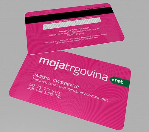 Sự tinh tế trong 45 business card tròn 4 góc Moja-trgovina Round Corners Business Card