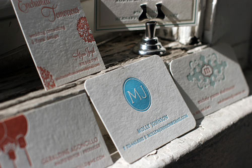 Sự tinh tế trong 45 business card tròn 4 góc Molly Johnson Round Corners Business Card