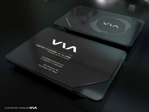 Sự tinh tế trong 45 business card tròn 4 góc VIA Round Corners Business Card