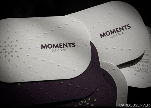 Sự tinh tế trong 45 business card tròn 4 góc Day Spa Round Corners Business Card