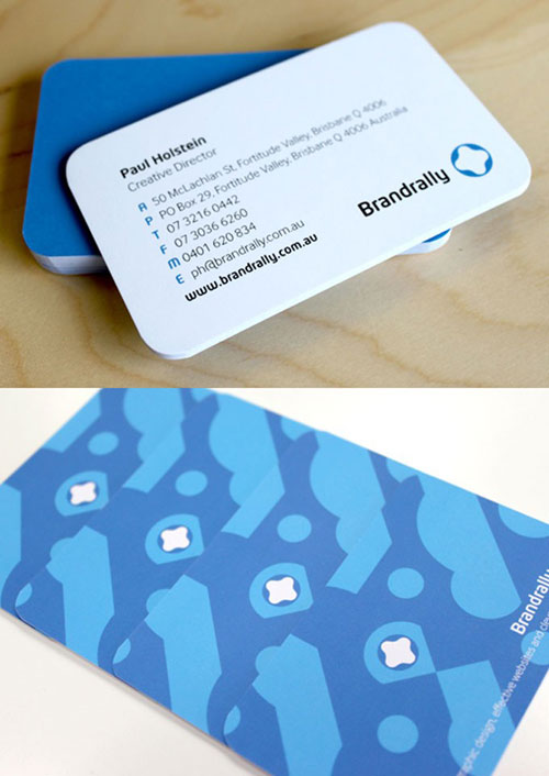 Sự tinh tế trong 45 business card tròn 4 góc Brandrally Round Corners Business Card