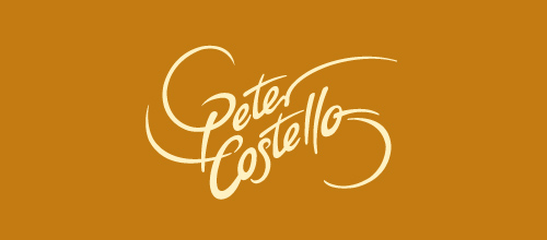 Elegant Signature Logo Designs Peter Costello