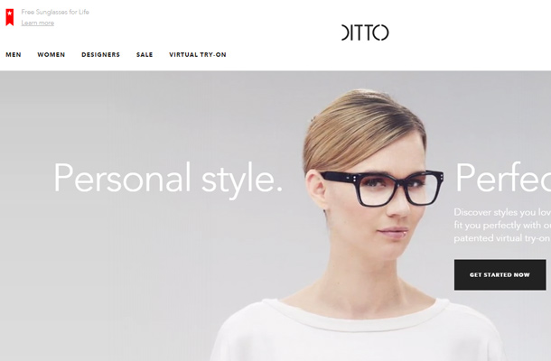 29 trang web sử dụng hiệu ứng animation đặc biệt ditto glasses animation website layout homepage